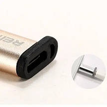 Адаптер Remax RA-USB1 Feliz MicroUSB-Type-C Gold (6954851289807), фото 3