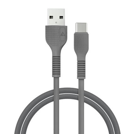 Кабель ACCLAB AL-CBCOLOR-T1BK USB-Type-C 1.2m Black (1283126518232), фото 1