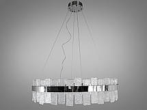 Кришталева світлодіодна люстра підвіс 190Вт хром, фото 4