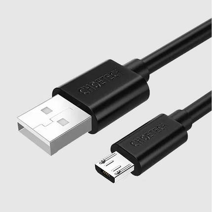 Кабель Choetech USB-microUSB (M/M) 1.2m Black (AB003), фото 2