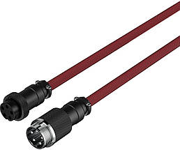 Кабель HyperX USB-Type-C спіральний 1.37m Red/Black (6J677AA), фото 5
