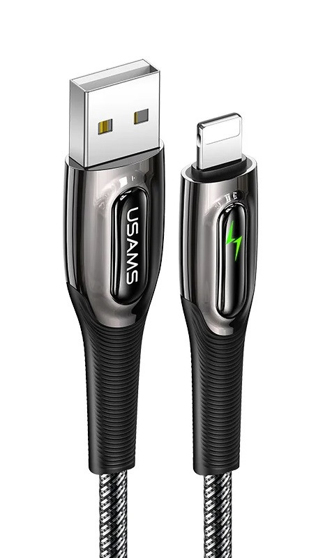 Кабель Usams US-SJ469 USB-Lightning 1.2m Black (SJ469USB01)