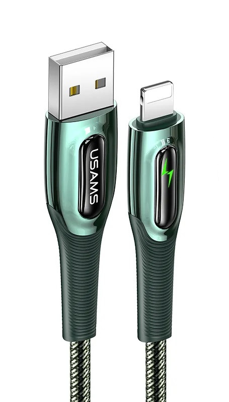 Кабель Usams US-SJ469 USB-Lightning 1.2m Dark Green (SJ469USB02)