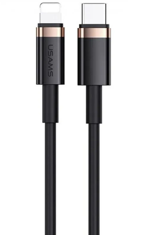 Кабель Usams US-SJ484 Type-C-Lightning 1.2m Black (SJ484USB01)