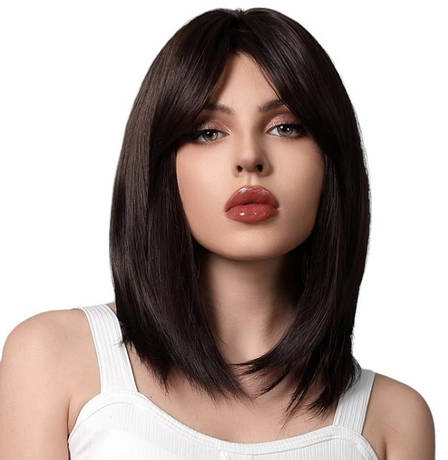 Перука жіноча шоколад, термоволокно VC 1080-2 /N, фото 1