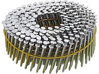 Гвозди барабанные 38 х 2.1 мм VOREL для степлера угол 15-16˚ 7200 шт.(72016)