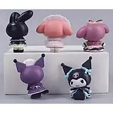 Набір ігрових фігурок Куромі Мелоді Onegai My Melody з 5 штук, фото 2