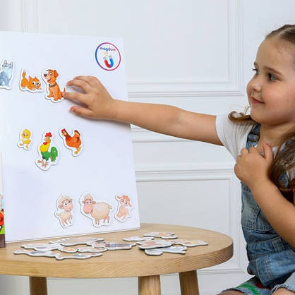 Набір магнітів для дітей Magdum "Farm FAMILY" (21 магніт) ML4031-21 EN, фото 2