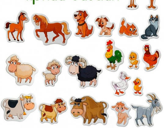 Набір магнітів для дітей Magdum "Farm FAMILY" (21 магніт) ML4031-21 EN, фото 3