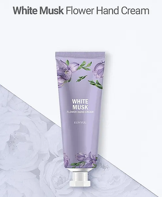 Парфумований крем для рук з білим хлопком Eunyul White cotton Flower Hand Cream 50 мл