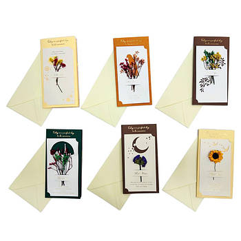 Лист з конвертом 9*18 см English 148 гербарій