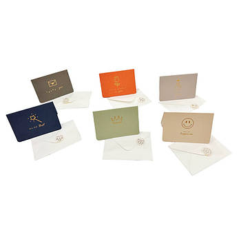 Лист з конвертом 8*12 см English Mini 2107