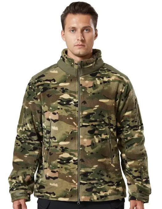 Тактична флісова куртка для осені та зими Solve Woodland KT6000606 - розмір 3XL, фото 1