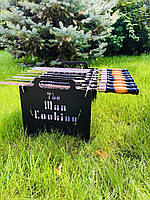 Мангал розбірний "Cooking Man" +Подарунок., фото 4
