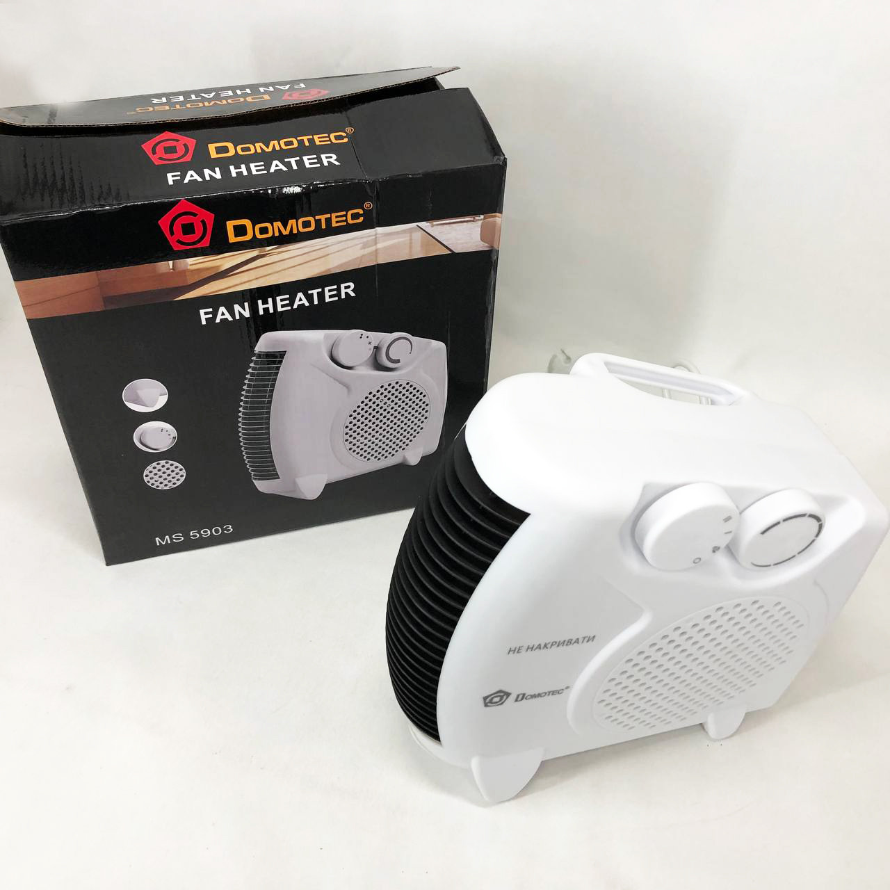 Вітродуйка для дому Domotec MS-5903, Практичний тепловентилятор, Потужний тепловентилятор для квартири FW-86, фото 1