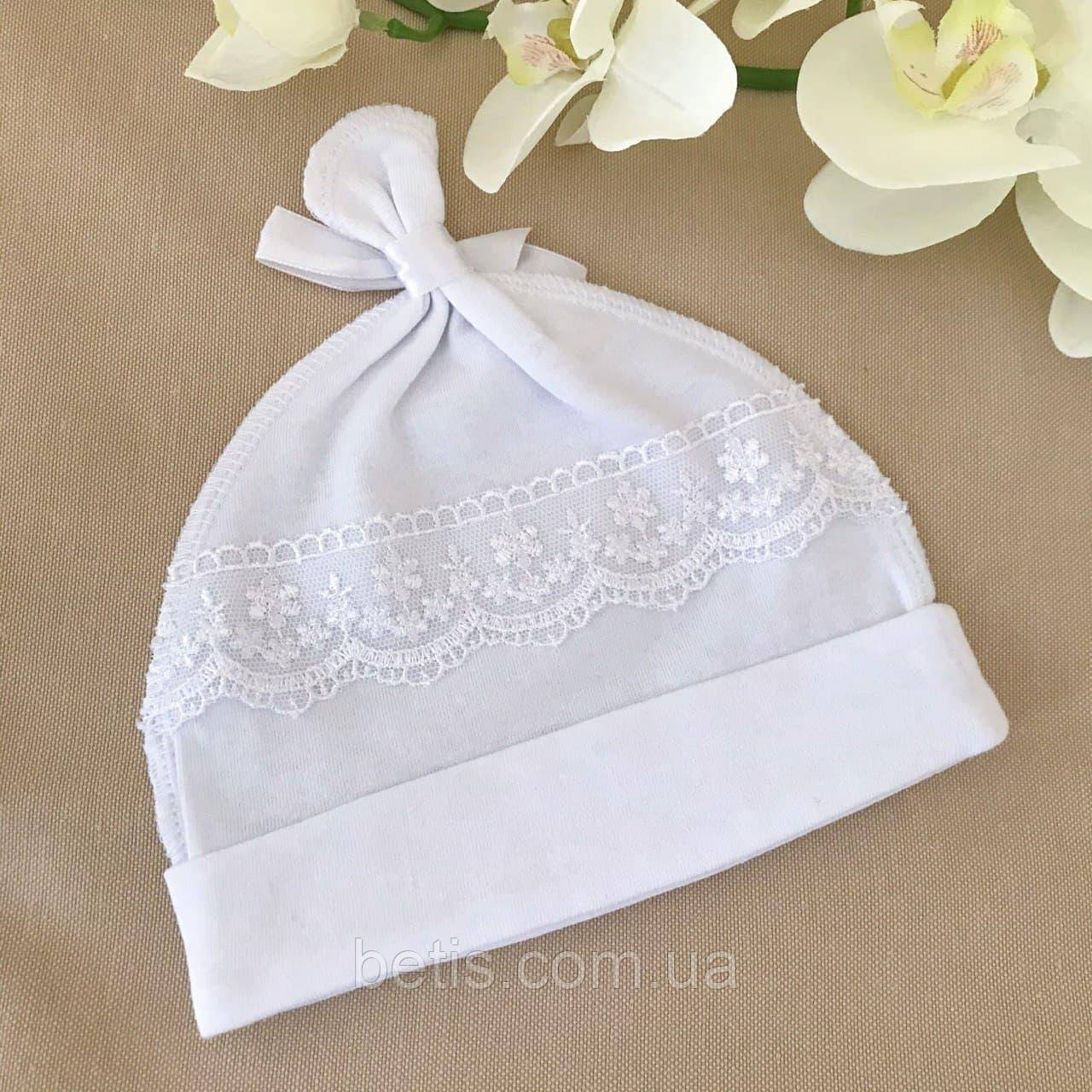 Шапочка "Сонечко К" Білий Кулір арт.27071230  Зріст 56-38(р)