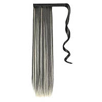 Причіпний хвіст чорний 60см, кінський хвіст, термоволокно