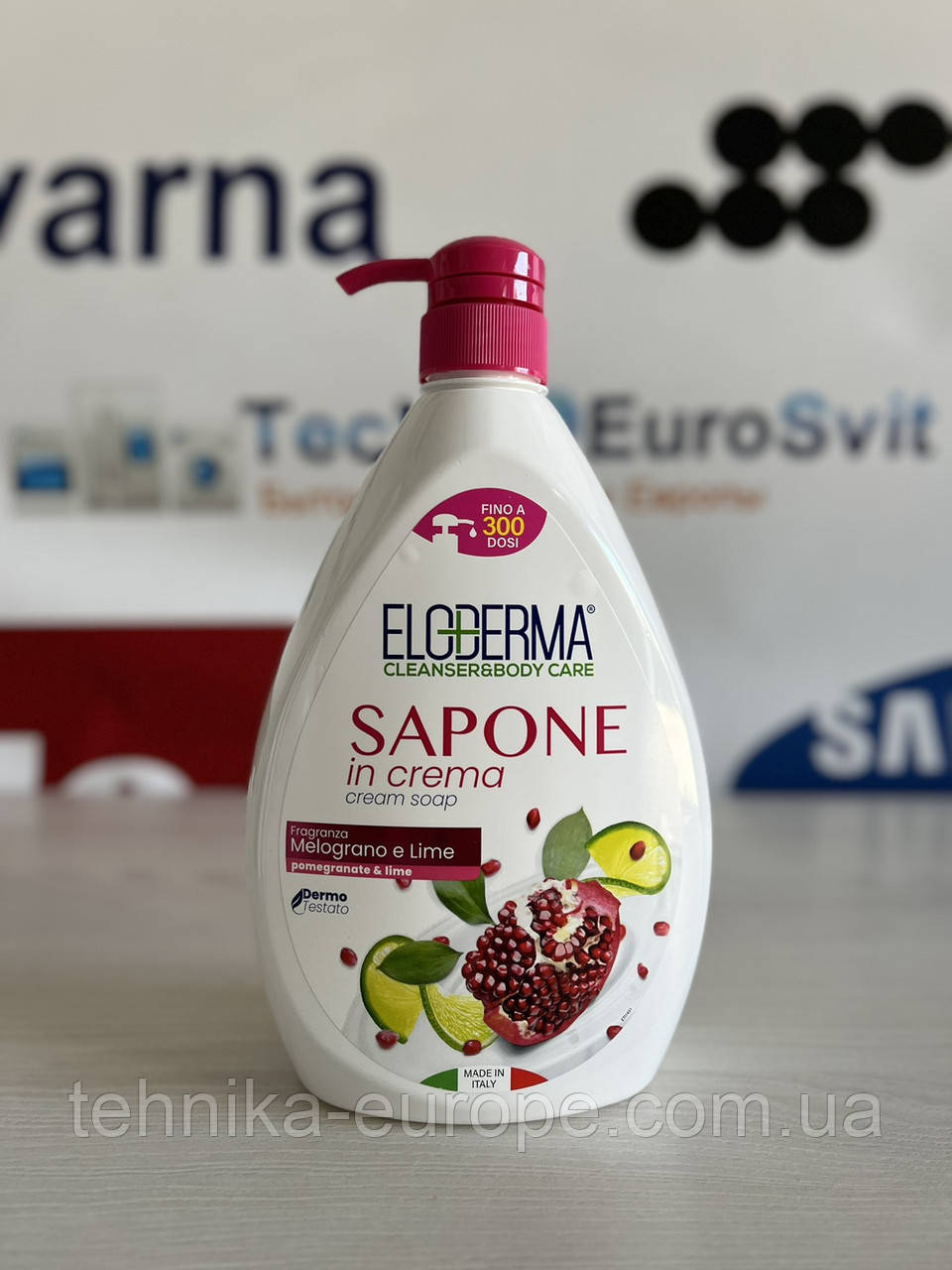 Рідке мило для рук гранат та лайм ELODERMA X79