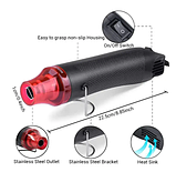 Термоповітряний термоусадковий пістолет 300 Вт (P-511) Термофен, фото 4