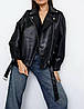 Байкерська куртка зі штучної шкіри, фото 2