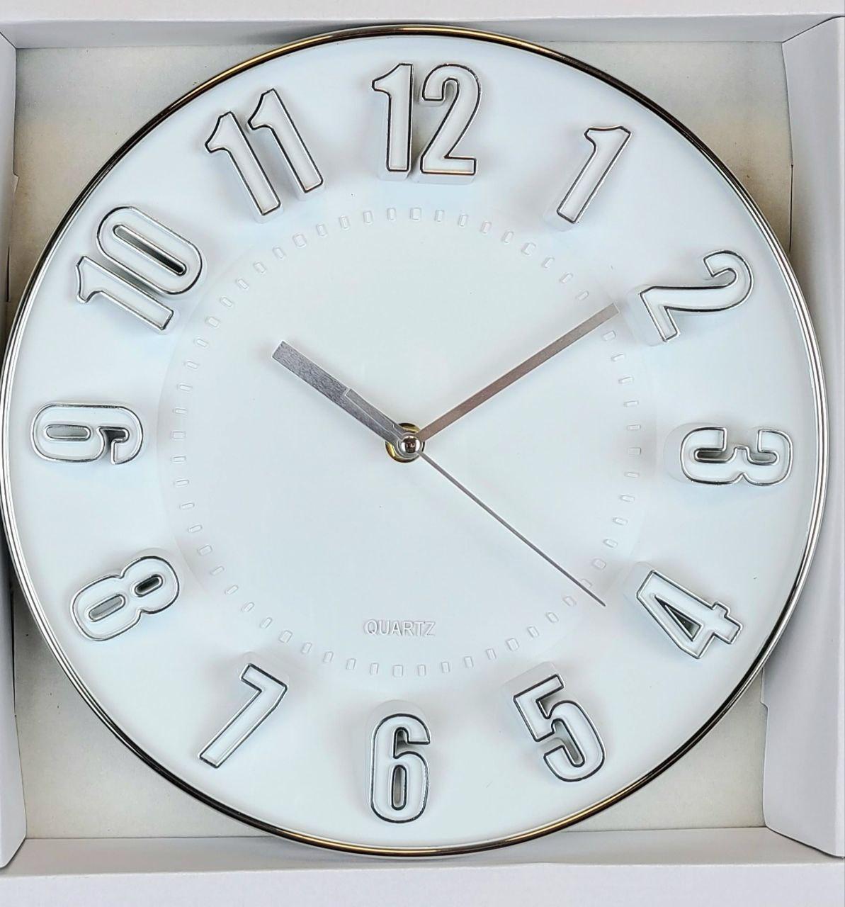 Годинник настінний Quartz 22*22см (об'ємні цифри) N3458