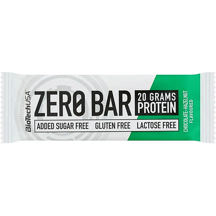 Протеїновий батончик BioTech Zero Bar 50 g Chocolate-Hazelnut, фото 1