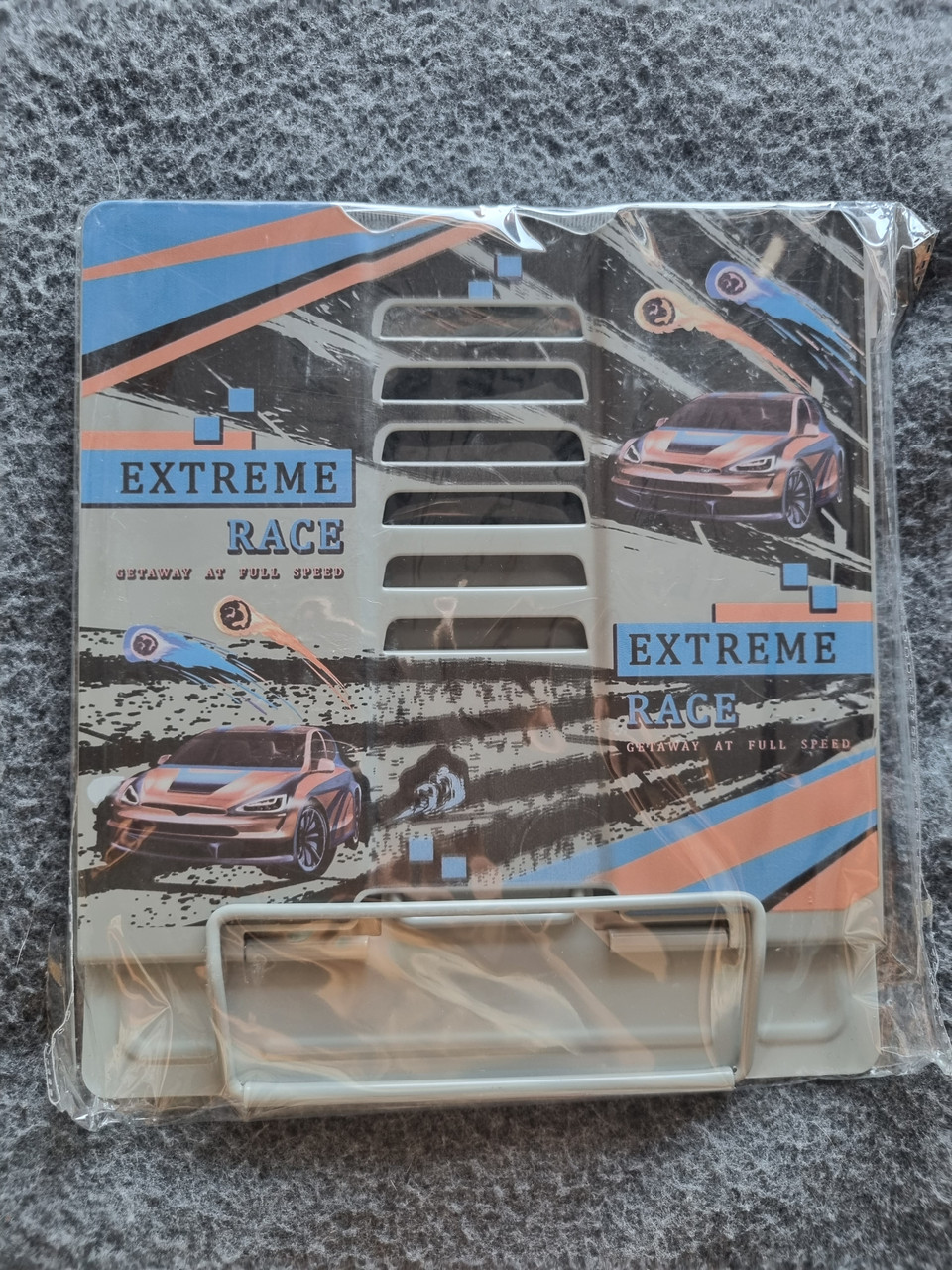 Підставка для книг суцільно металева 13112 Extreme race А5_21*16,9*19см