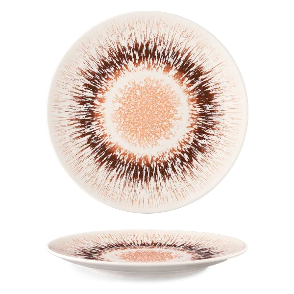 Тарелка обеденная "Isabelle Spheres Red" 27см из фарфора G.Benedikt