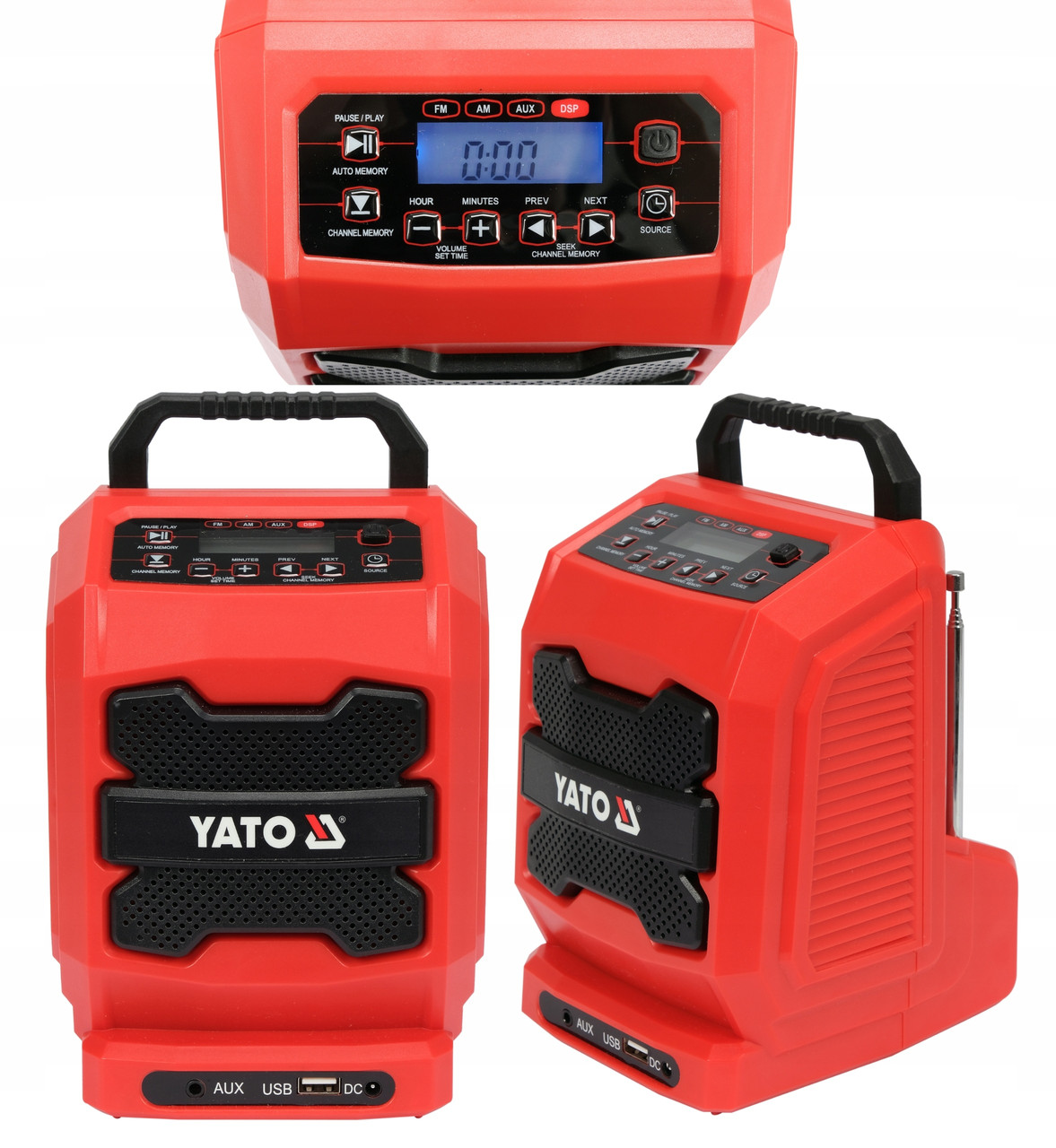 Колонка акумулятор/мережа з радіо та bluetooth YATO YT-82940