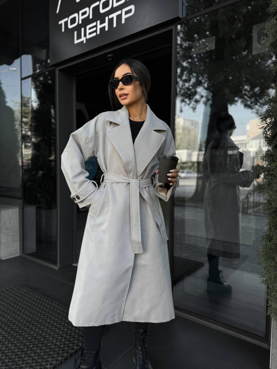 Пальто жіноче з  кашеміру, фото 1