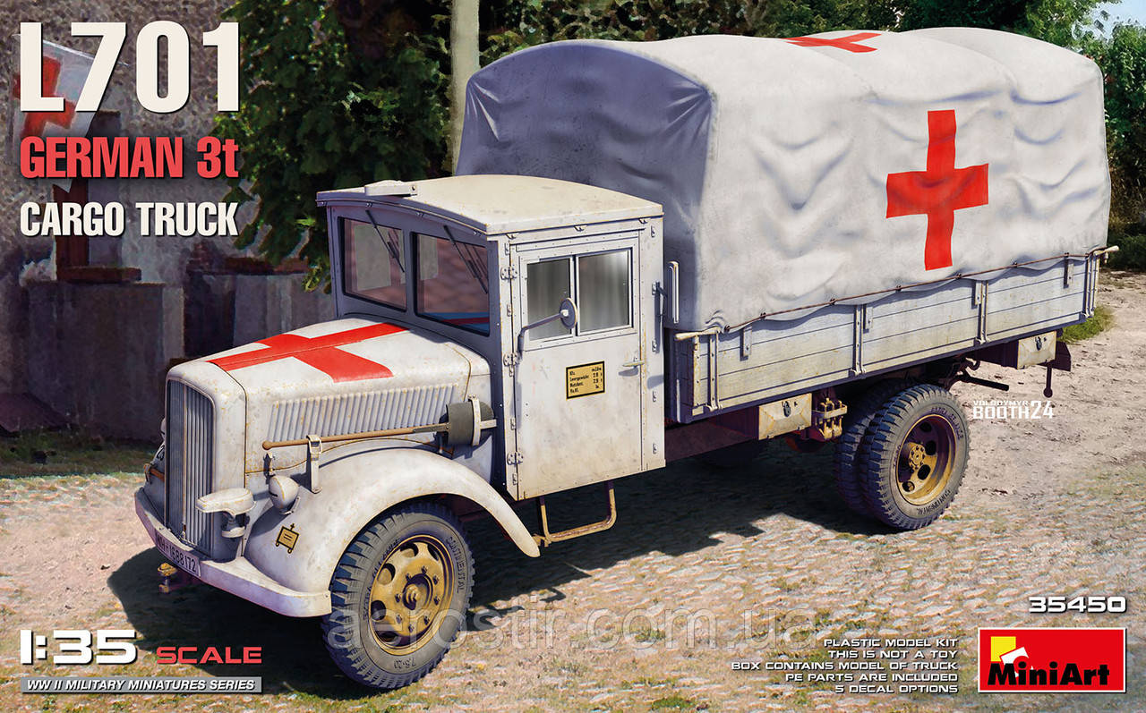 L701 GERMAN 3T CARGO TRUCK 1/35 MiniART 35450