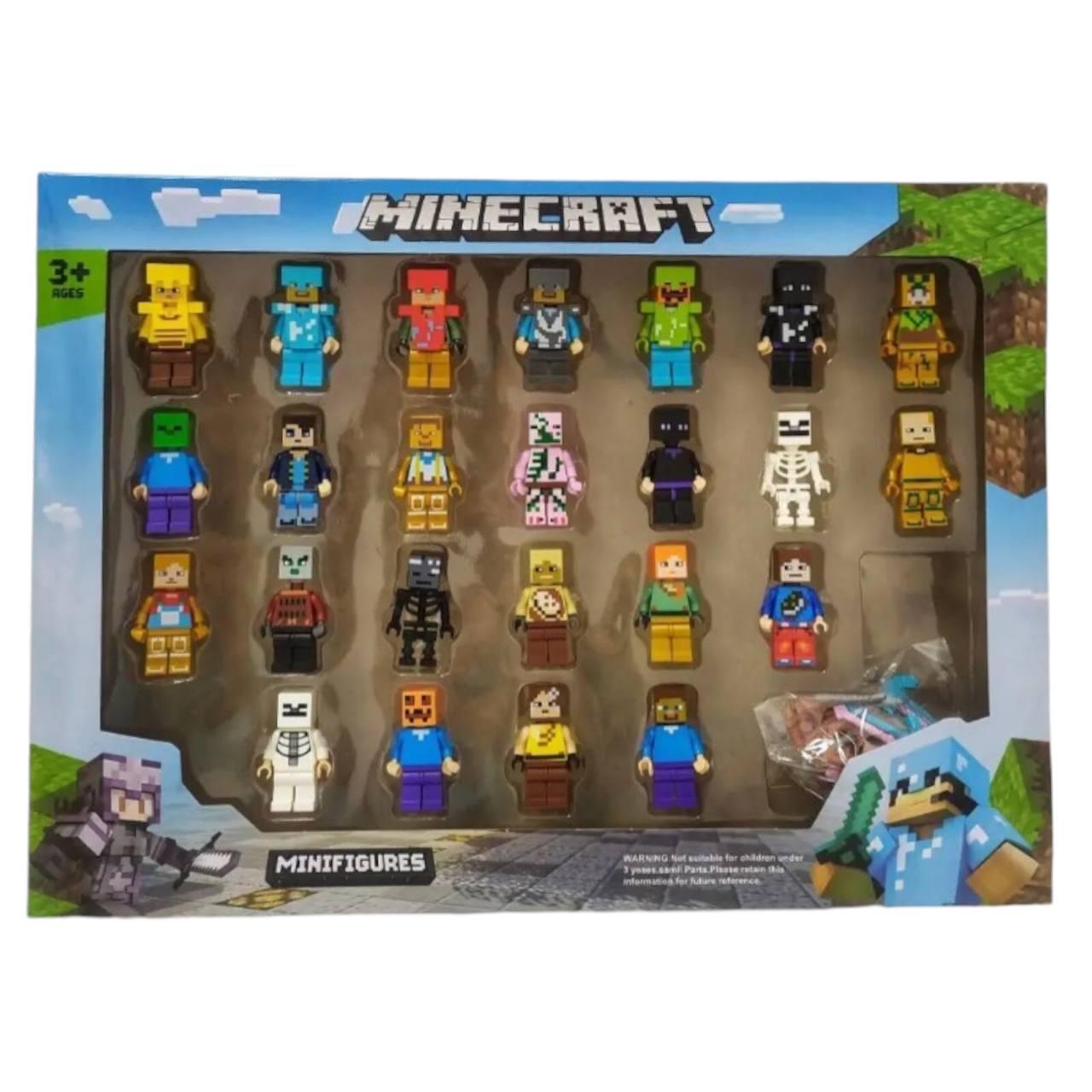 Minecraft набір фігурок в стилі лего 24 шт фігурки майнкрафт