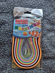 Набір для квінгу "Море/Сезони" (3 мм.*300 мм. 9 кольорів)+3 аплікації