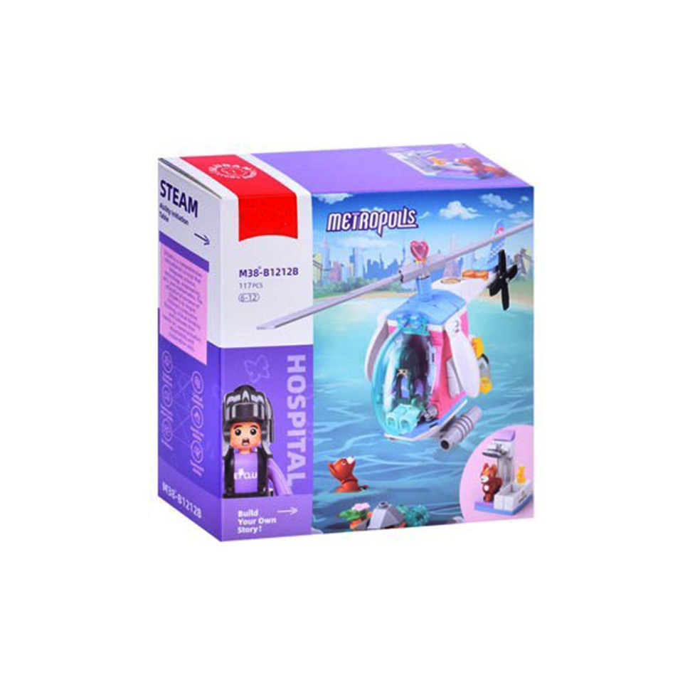 Конструктор дитячий «Metropolis Hospital» M38-B1212B 117 деталей, фото 1