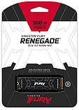 Накопичувач SSD 500 GB Kingston Fury Renegade M.2 2280 PCIe 4.0 x4 NVMe 3D TLC (SFYRS/500G) ( M.2 2280 ) DS, фото 6