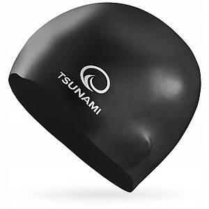 Шапочка для плавання TSUNAMI Pro Black (P-5905973401876)