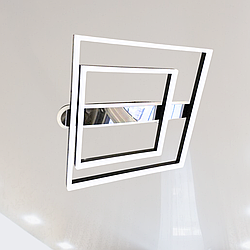 Стильна Led люстра з квадратами Linisoln 100W до 20 кв.м колір Чорний хром 5209-30*50 BK