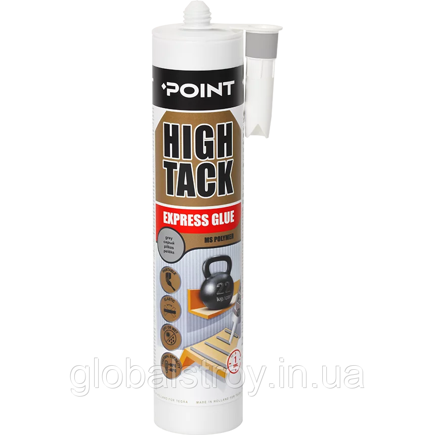 Клей гібридний МС полімерний сірий з високою адгезією POINT Express High Tack 290 мл