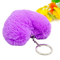 Брелок серце фіолетовий