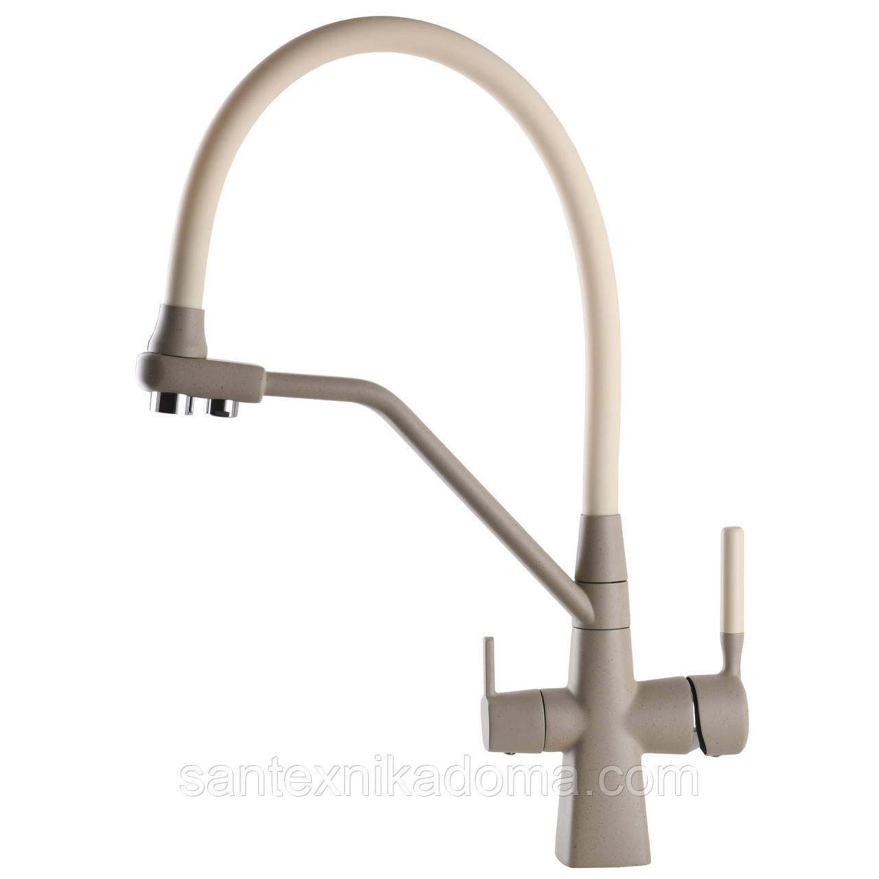 Змішувач для кухні під осмос Globus Lux GLLR-0700-L-04-06 латунь гофровилив