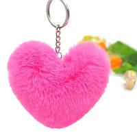 Брелок серце рожевий
