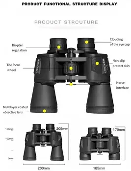 Армійський бінокль польовий Canon 70х70/Мощий бінокль для полювання/Водонепроникний протиударний Лучшая цена