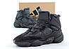 Чоловічі зимові кросівки Adidas Yeezy 500 Mid Winter Dark Grey (Сірі) Взуття Адідас Ізі 500 шкіра замш тепле хутро зима В'єтнам, фото 4