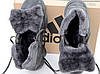 Чоловічі зимові кросівки Adidas Yeezy 500 Mid Winter Dark Grey (Сірі) Взуття Адідас Ізі 500 шкіра замш тепле хутро зима В'єтнам, фото 5