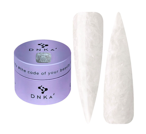 Гель для моделювання нігтів DNKa Builder Gel Pearl 0023 світло-бежевий з перламутром 30 мл, фото 1