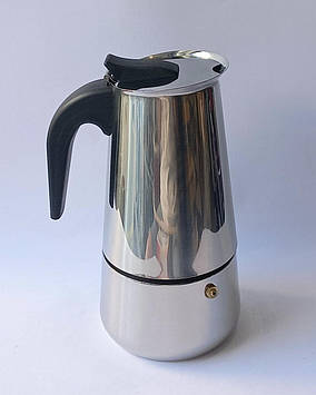 Кавоварка гейзерна A-Plus 2089 на 9 чашок 450 мл турка нержавіюча сталь