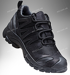 Військові міжсезонні кросівки на мембрані / тактичне демісезонне взуття зі шкіри DIVISION GTX Lo (black)