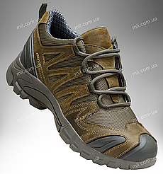 Військові міжсезонні кросівки на мембрані / тактичне демісезонне взуття зі шкіри DIVISION GTX Lo (olive)