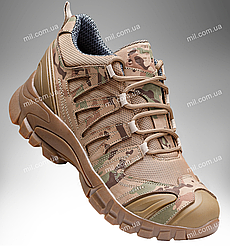 Військові міжсезонні кросівки на мембрані / тактичне демісезонне взуття зі шкіри DIVISION GTX Lo (MTP)