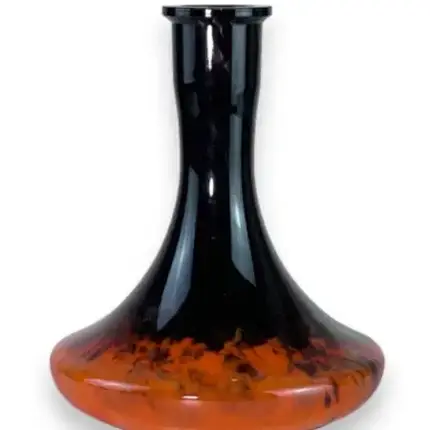 Скляна колба під ущільнювач 2×2 Hookah Craft "Черно-оранжевый", фото 1